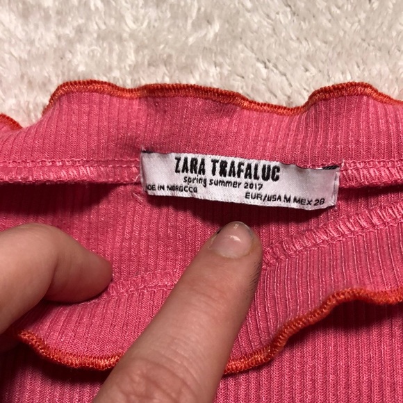 Zara hot pink crop turtleneck 🎉 - Picture 2 of 2